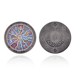 MN029 Сувенирная монета Знаки Зодиака, d.4см