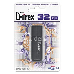 USB Flash 32GB Mirex LINE BLACK