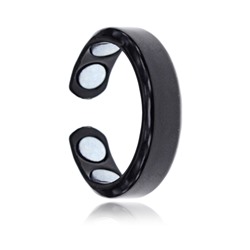 KL202-01 Безразмерное магнитное кольцо, 5мм, цвет чёрный