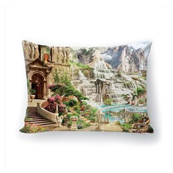 Подушка декоративная с 3D рисунком "Горный рай"