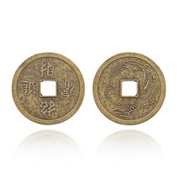 MN023 Китайская сувенирная монета Дракон, d.4,5см