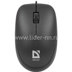 Мышь проводная DEFENDER Datum MM-010/52010 3 кнопки,1000dpi (черная)