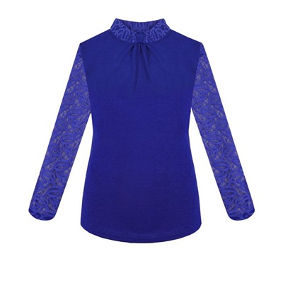 Синяя водолазка (блузка)для девочки 82295-ДШ20