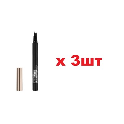 Maybelline New York Лайнер для бровей Brow Tattoo 120тон Medium Brown 3шт