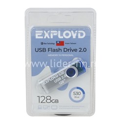 USB Flash 128GB Exployd (530) синий