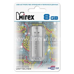 USB Flash 8GB Mirex UNIT SILVER