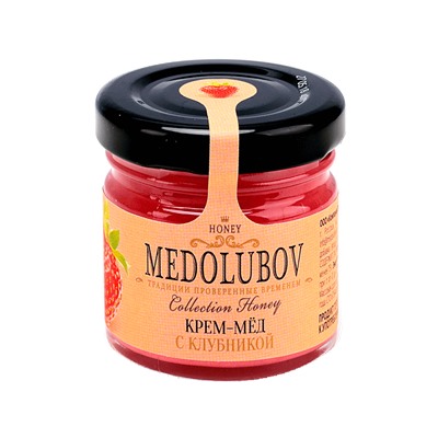 Мёд-суфле Медолюбов с клубникой 40мл
