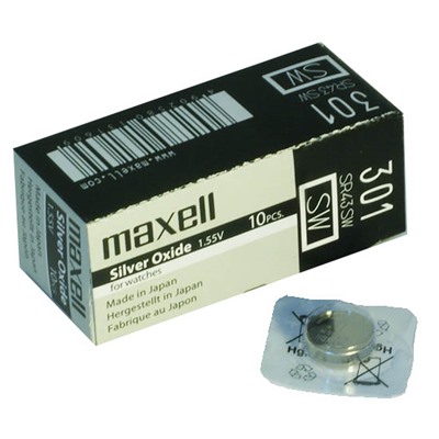 Бат час 301 SR43SW (G12) Maxell 1xBL (10)