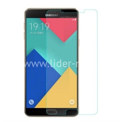 Защитное стекло на экран для Samsung Galaxy A9 SM-A910F/DS прозрачное (без упаковки)