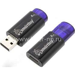 USB Flash 32GB SmartBuy Click черный/синий