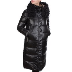 2181 BLACK Пальто зимнее женское DISCO KITTEN (200 гр. холлофайбера)