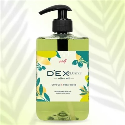 Жидкое мыло с дозатором DexClusive Olive Oil & Cedar Wood, 500ml