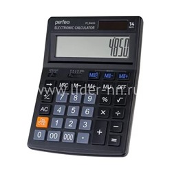 Калькулятор Perfeo (PF_B4850) бухгалтерский; 14-разр. (черный)