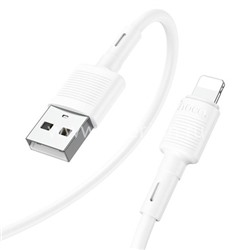 USB кабель Lightning 1.0м HOCO X83 (белый) 2.4A
