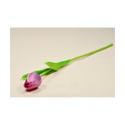 Цветок искусственный «Тюльпан» розово-фиолетовый 33 см
