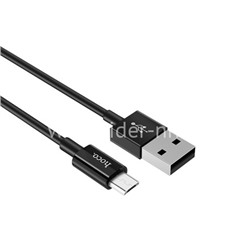 USB кабель micro USB 1.0м HOCO X23 (черный)