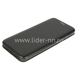Чехол-книжка для Xiaomi Redmi Mi9 Lite Brauffen (горизонтальный флип) черная (пакет)