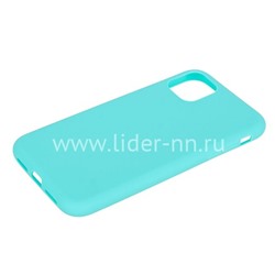 Задняя панель для iPhone 11 6.1" Силикон матовый (бирюза)