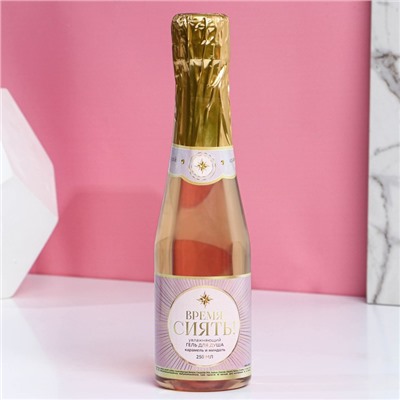Подарочный набор женский «Весна в сердце», гель для душа во флаконе шампанское и крем для тела