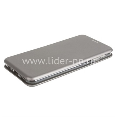 Чехол-книжка для Huawei Honor 9A Brauffen (горизонтальный флип) серебро (пакет)