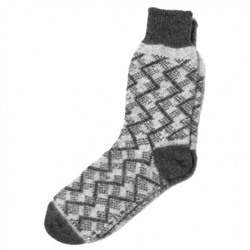 Мужские шерстяные носки с орнаментом - 504.5