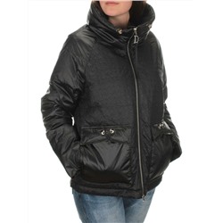 EAC918 BLACK Куртка демисезонная женская (100 гр. синтепон)