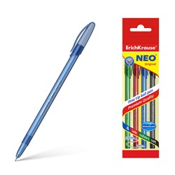 Н-р из 4 ручек Neo® Stick Original 0.7, син/чер/крас/зел
