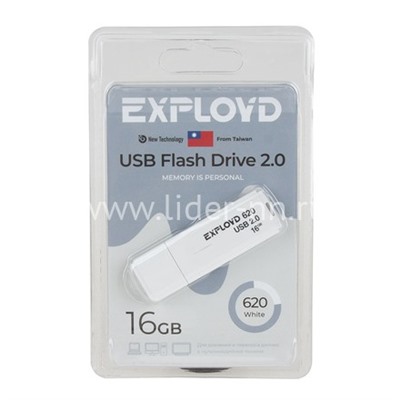 USB Flash 16GB Exployd (620) белый