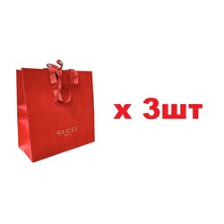 Gucci Beauty подарочный пакет 28*28*13см Красный 3шт