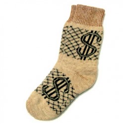 Мужские шерстяные носки с долларом - 504.17