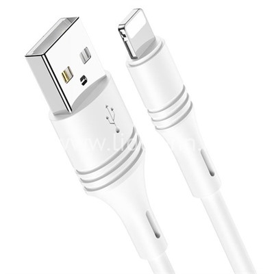 USB кабель Lightning 1.0м BOROFONE BX43 (белый) 2.4A