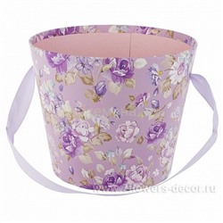 Коробка Кашпо для цветов Классик 16*13,2см фиолет 7цветов