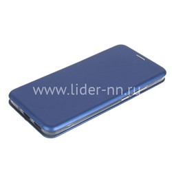 Чехол-книжка для Xiaomi Redmi 9A Brauffen (горизонтальный флип) синяя (пакет)