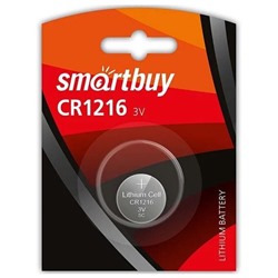Батарейка SmartBuy CR 1216 (1*Bl) (12/72)
