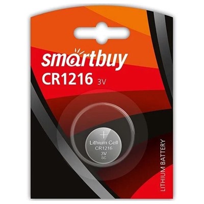 Батарейка SmartBuy CR 1216 (1*Bl) (12/72)