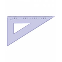 Треугольник ТК49, 30*18 см пластик, тонир серый / Стамм /1 /20 /240 /0