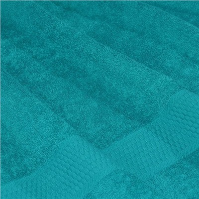 Полотенце махровое 40х70, арт. 40-70 BS, 460 гр/м2, 504-сине-зеленый