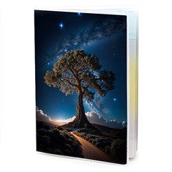 MOB730 Обложка для паспорта ПВХ Дерево и созвездия