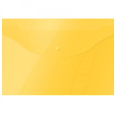 Папка-конверт на кнопке А 120мкм пластик желт (Спейс)