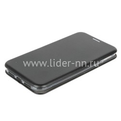 Чехол-книжка для iPhone 11 (6.1") Brauffen (горизонтальный флип) черная (пакет)