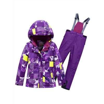 Горнолыжный костюм Valianly подростковый для девочки фиолетового цвета 9228F