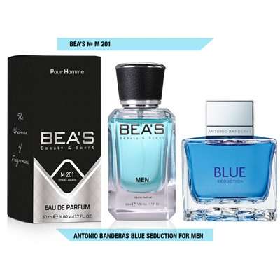 Мужская парфюмерия   Парфюм Beas Antonio Banderas Blue Seduction Men 50 ml арт. M 201