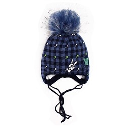 Детская зимняя шапка для мальчика 12804-ПА18