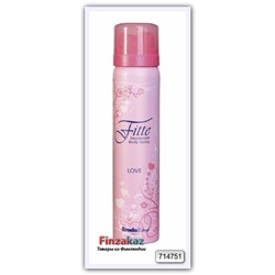 Дезодорант-спрей для женщин "Love", Fitte, цвет розовый 75 мл