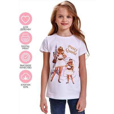 Футболка для девочки Juno SS22GJ809 Family t-shirts белый