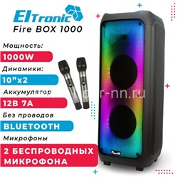 Колонка 10" (20-61) FIRE BOX 1000) динамик 2шт/10" ELTRONIC с TWS