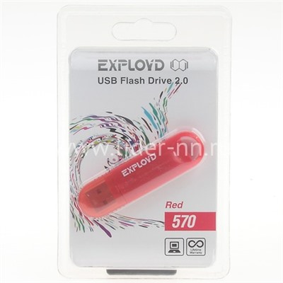 USB Flash 8GB Exployd (570) красный