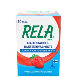 Молочнокислые бактерии Rela Tabs (вкус клубника) - 30 кап