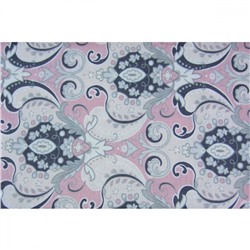 Ткань для пэчворка FQ-11 40х37см Узор серый на розовом