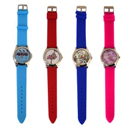 Часы наручные "Фламинго",длина 24см, ремешок силикон, АССОРТИ 4 цвета 9289 /1 /30 /0 /600